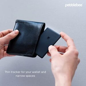 Pebblebee Card | Rechargeable Item Tracker | Compatible with Apple Find My | 500ft Bluetooth | Water Resistant | Works with Google Assistant & Amazon Alexa