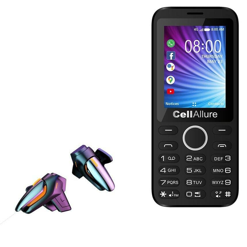 BoxWave Gaming Gear for CellAllure Smart One (Gaming Gear by BoxWave) - Touchscreen QuickTrigger, Trigger Buttons Quick Gaming Mobile FPS for CellAllure Smart One - Jet Black