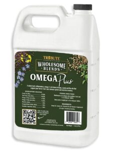 wholesome blends omega plus oil supplement for horses, 1 gallon