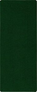 mohawk home utility floor mat solid dark forest green (2' x 5') perfect for garage, entryway, porch, and laundry room