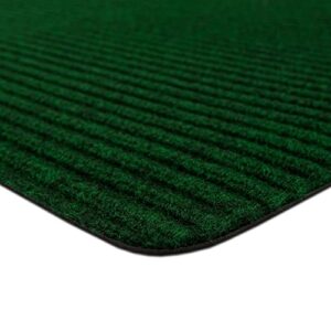 Mohawk Home Utility Floor Mat Solid Dark Forest Green (2' x 5') Perfect for Garage, Entryway, Porch, and Laundry Room