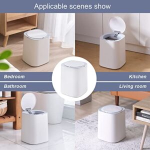 ELPHECO Bathroom Trash Can with Lids 3 Gallon Motion Sensor Garbage can, 11.5 Liters Trapezoidal Automatic Trash Bin, Waterproof Large Capacity Trash can for Bathroom, Kitchen, Living Room, Office