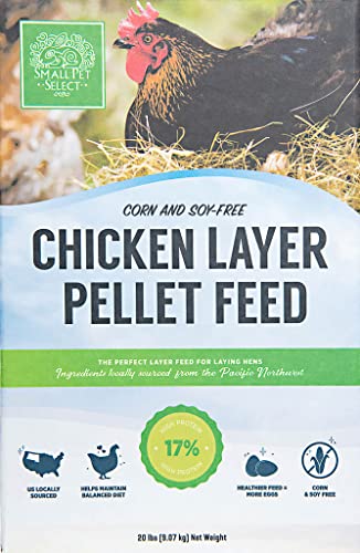 Small Pet Select - Chicken Layer Feed 17% Protein, No-Soy, No-Corn, 20lb