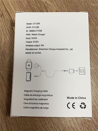 Watch Charger 2 in 1 Type-C Portable Charging Cable Compatible with Apple Watch iwatch Series SE/8/7/6/5/4/3/2/1 and Compatible with iPhone 13/12/11/Pro/Max/X/XR/XS/XS Max&Pad Series (4ft/1.2M)