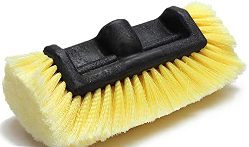 Anyyion 10" Car Wash Brush Head，Soft Bristle, Auto RV Truck Boat Camper Exterior Washing Cleaning（10-inch）