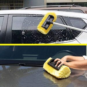 Anyyion 10" Car Wash Brush Head，Soft Bristle, Auto RV Truck Boat Camper Exterior Washing Cleaning（10-inch）