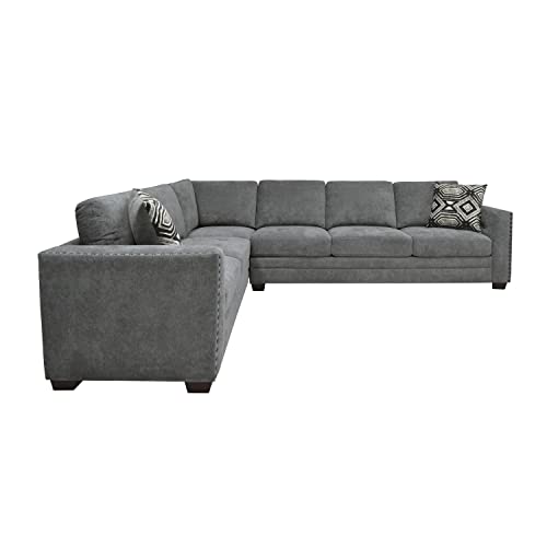 Lexicon Terrydale 2-Piece Sectional Sofa, Gray