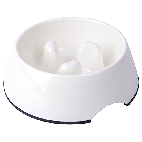 SUPERDESIGN Dog Slow Feeder Bowl 1/2 Cup Slow Feeding Dog Cat Bowls Slow Down Dog Bowl for Small Medium Large Breed Fun Feeder Slow Bowl Gulping Puppy Slow Feeder Bowl for Dry Wet Raw Food Non-Slip