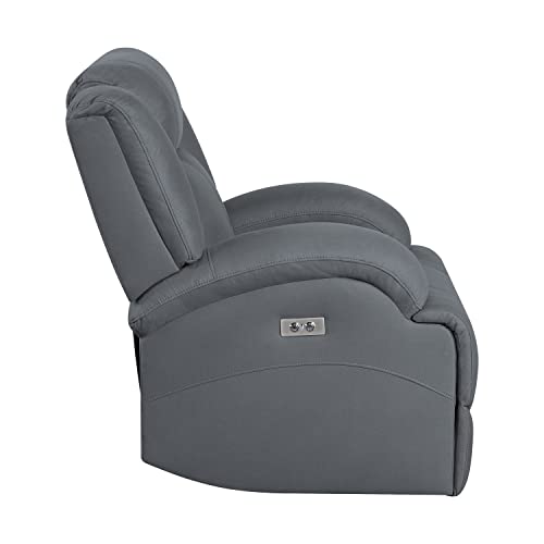 Lexicon Landwood Power Double Reclining Loveseat, Graphite Blue