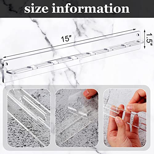 5 Pack Acrylic Sunglasses Organizer Storage Sunglasses Holder Organizer Wall Mounted Eyeglasses Holder Hanging Eyewear Display Rack Sunglass Rack Sunglasses Hanger Rack for Entryway Shelf (Clear)