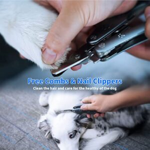 Dog Nail Trimmer for Anxiety Sensitive Dog, Quiet Sharpest Smoothest Dog Nail Clippers for Extra Large Medium Small Size Breed, Heavy Duty Metal Dog Nail Trimmers for All Dogs with Thick Toenail