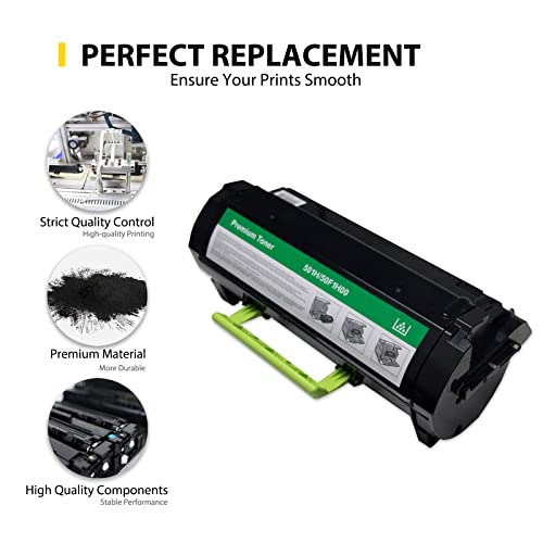 Jmomy 501H 50F1H00 Remanufactured Toner Cartridge Replacement for Lexmark 501H 501X for MS610 MS610dn MS310 MS310dn MS410 MS410dn MS415 MS415dn MS510 MS510dn Printer(5,000 Pages, 2 Pack)