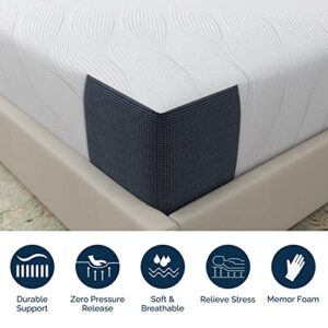 LIFERECORD Twin Mattress, 10 Inch Memory Foam and Innerspring Hybrid Mattress, Gel Infused Mattress, Medium Firm Twin Size Mattress in a Box, Made in USA, CertiPUR-US Certified