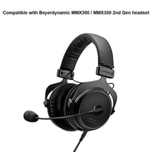 Hizsoaor MMX 300 2nd Gen Replacement Cable for Beyerdynamic MMX 300 2nd Generation/MMX 300 Gaming Headset, Volume Control Inline Mute, Plug and Play Twisted Pair OFC Copper Wire (8.2Ft / 2.5m)