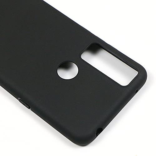 Ranyi for TCL 30 XL (T701DL) Case, TCL 30XL Phone Case, Black Slim Flexible Silicone TPU Case with Reinforced Corners Shock Absorbing Resilient Rubber Protective Case for TracFone TCL 30 XL (T701DL)