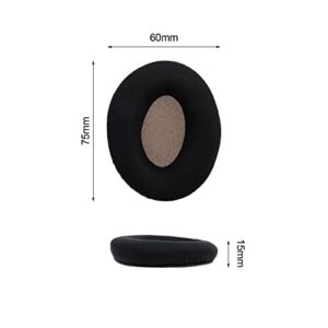 1 Pair Ear Pads Compatible with Sennheiser Momentum On-Ear Headphones Comfort Velour Ear Cushions Headset Repair Replacement Accessories Black
