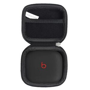hermitshell hard travel case for beats fit pro – true wireless noise cancelling earbuds (black)