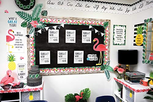 CTP Flamingos EZ Border Bulletin Board Border for Classroom (Creative Teaching Press 10486), 48 ft per Package