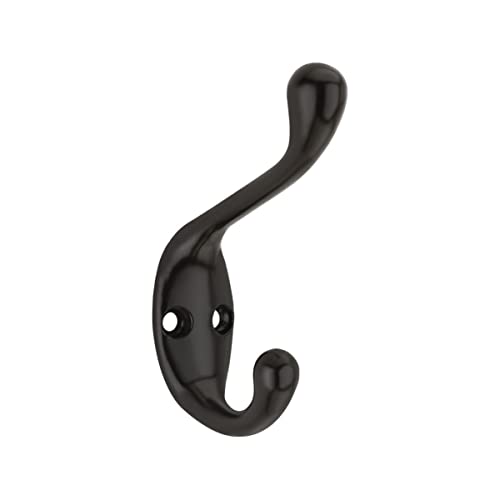 Neighbours Lane 20 Pack Decorative Dual Coat Hook - Great for Wall Mounted Hook Rack, Coat Hanger, Great for Coats, Bags, Towels, Hats, Oil Rubbed Bronze Medium