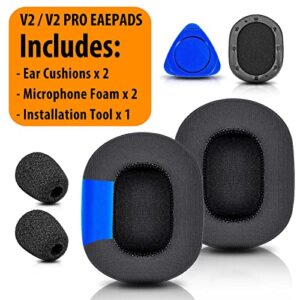 TRANSTEK Cooling Gel Ear Pads Compatible with BlackShark V2 Pro and V2 Wireless Headset I Cooling Gel Memory Foam Replacement Ear Cushions