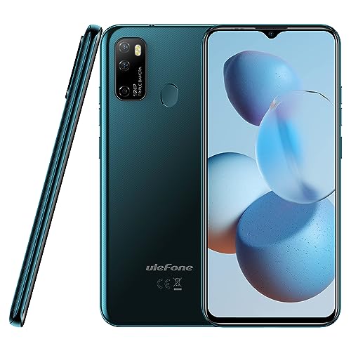 Ulefone Unlocked Cell Phones, Note 9P Octa-Core Unlocked Smartphone, 6.52" Waterdrop Full-Screen, Triple Rear Camera, Dual SIM 4G Phones, 4500mAh, 4GB+64GB, Face ID, Android 11 Mobile Phone - Green