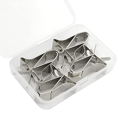 XINMEIWEN 4Pack Birds Food Holders Parrot Fruit Vegetable Clips Stainless Steel Feeder Bird Cage Accessories for Bird Cockatiel Parrot