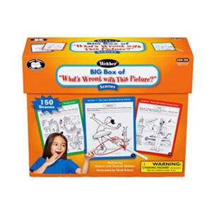 Super Duper Publications | Webber® Big Box of “What’s Wrong with This Picture?” Scenes | Critical Thinking Skills | Speech and Language Resource