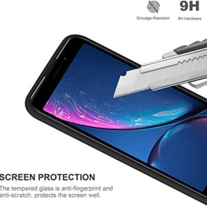 YJROP Hot Pepper Serrano 3 Case, Tempered Glass Protector, Silicone Bumpers, Anti-Scratch Shockproof - Black