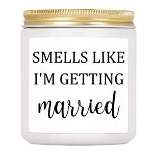 smells like i'm getting married, engagement gifts, wedding gifts, newly engaged gifts, brides gifts, bridesmaid gifts, bride to be gift, gifts for bride, couples - 7oz lavander scented candles