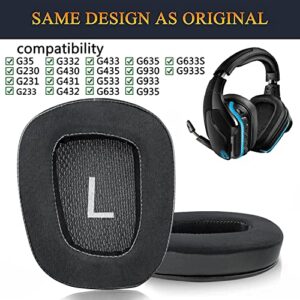 SOULWIT Cooling-Gel Ear Pads Cushions Replacement for Logitech G35 G930 G933 G933S G935 G633 G633S G635 G533 G430 G431 G432 G433 G435 Gaming Headset, Earpads for G332 G230 G231 G233 Headphones