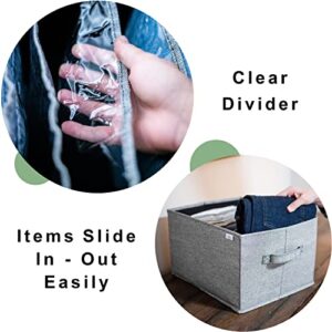 Eden Home Jeans Organizer for Closet Pants Storage - Jeans Storage - Clothes Organizer for Folded Clothes - Wardrobe Organizers and Storage