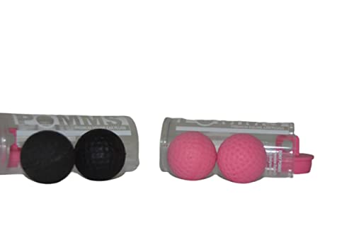 Pomms Pony Equine Ear Plugs - 2 Pairs of Pony Size - 1 Pair of Black and 1 Pair of Pink - Ear Plugs with a Horse Shaped Bottle Opener Keychain (Color May Vary)