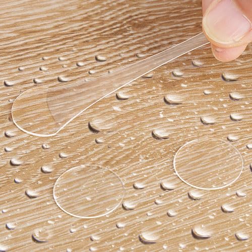 Birllaid Clear Double Sided Adhesive Dots Heavy Duty Transparent Double-Sided Tape Stickers Round &Square Acrylic No Trace Strong Adhesive Sticky Sticker for Craft DIY Art Office Supplier