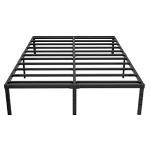 LITBOOM Full Size Bed Frame/ 14 Inch Metal Platform Base/Mattress Foundation/No Box Spring Needed/Noise -proof/3000lbs Capacity