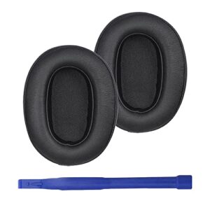 wh-xb900n replacement ear pads potein leather earpads cover quite-comfort sponge ear cushion pad earmuff repair parts compatible with wh-xb900n on-ear headphone(black