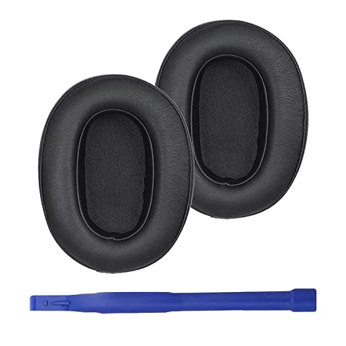 WH-XB900N Replacement Ear Pads Potein Leather Earpads Cover Quite-Comfort Sponge Ear Cushion Pad Earmuff Repair Parts Compatible with WH-XB900N On-Ear Headphone(Black