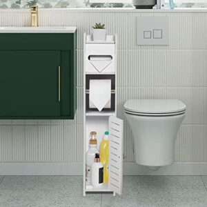 tuoxinem over the toilet storage,toilet paper cabinet for half bathroom,small bathroom storage for tiny spaces,narrow toilet paper cabinet,white