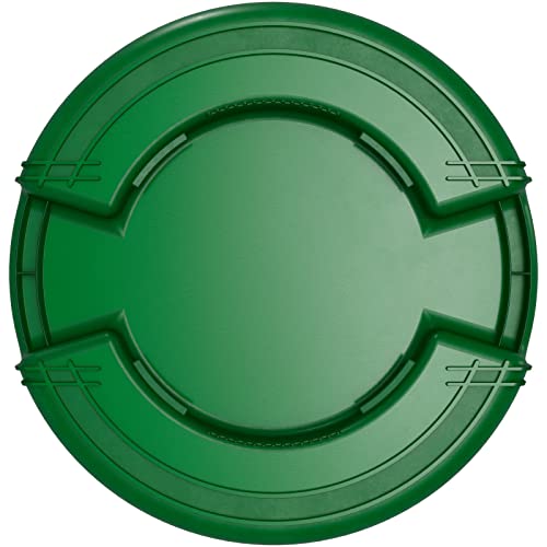 Carlisle FoodService Products Bronco Green 32 Gallon Round Waste Bin Trash Container - 84103209 - Pack of 4