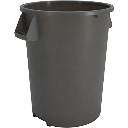 Carlisle FoodService Products Bronco Gray 32 Gallon Round Waste Bin Trash Container - 84103223 - Pack of 4