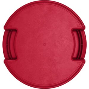 Carlisle FoodService Products Bronco Round Waste Bin Trash Container 10 Gallon - Red - Pack of 1
