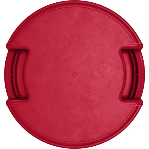 Carlisle FoodService Products Bronco Round Waste Bin Trash Container 10 Gallon - Red - Pack of 1