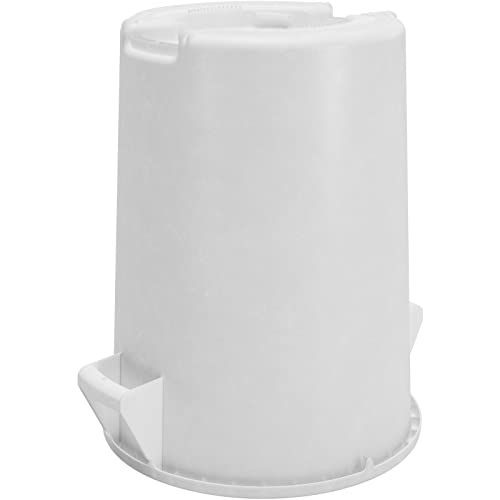 Carlisle FoodService Products Bronco White 20 Gallon Round Waste Bin Trash Container - 84102002 - Pack of 6