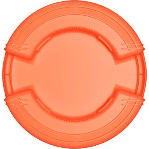 Carlisle FoodService Products Bronco Orange 20 Gallon Round Waste Bin Trash Container - 84102024 - Pack of 6