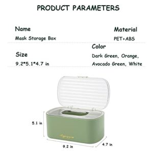 Aiabaleaft Face Mask Dispenser Box Holder Storage Box. Mask Case with Cover for Storing and Dispensing Personal Face Masks, and Paper Towel Storage Boxes, Disposable Gloves Etc.