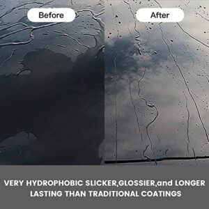 Auzzia Ceramic Spray Coating for Cars, Waterless Car Wash & Wax, High-Gloss Hydrophobic Paint Sealant Protection, Quickly Applies in Minutes, 12 Months Lasting Shine - 10 Fl Oz