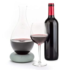 MAYU Glass Wine Aerator Decanter Pitcher - Swirling Wine Decanter, Aerator Wine Glass - Red Wine Aerator/Red Wine Decanter, At Home Wine Decanters - Sensor Technology Wine Decanter with Aerator - 1.5L