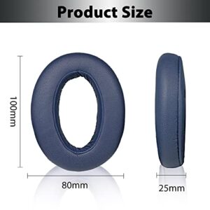 WH-XB910N Replacement Earpads Comfortable Protein Leather Ear Cushions Noise Canceling Headset Cover Earmuff Repair Parts for Sony WH-XB910N Over-Ear Wired&Wireless Headphone(Blue)