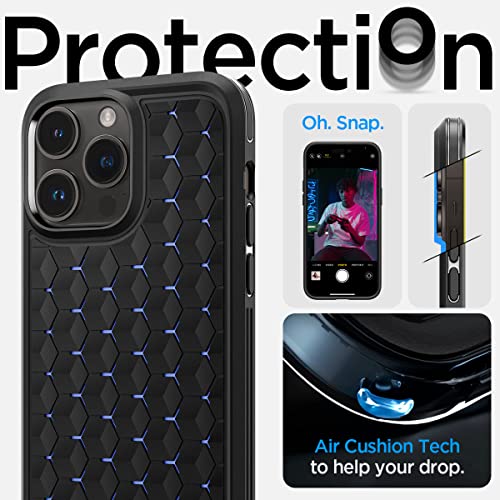 Spigen Cryo Armor [ArcticFlow Tech] Designed for iPhone 14 Pro Case (2022) - Matte Black