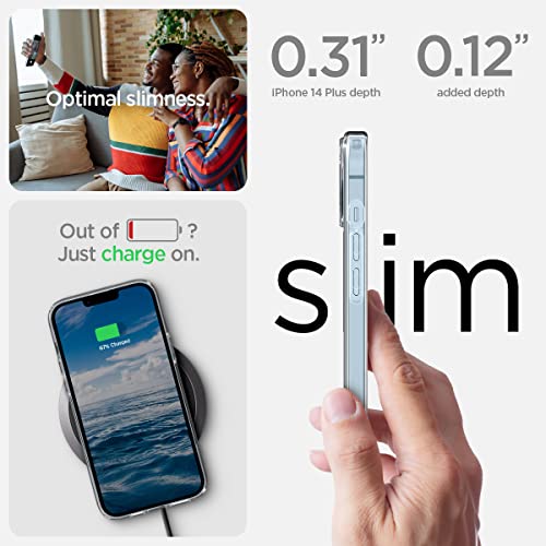 Spigen Ultra Hybrid (MagFit) [Anti-Yellowing Technology] Designed for iPhone 14 Plus Case (2022) - White