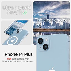 Spigen Ultra Hybrid (MagFit) [Anti-Yellowing Technology] Designed for iPhone 14 Plus Case (2022) - White